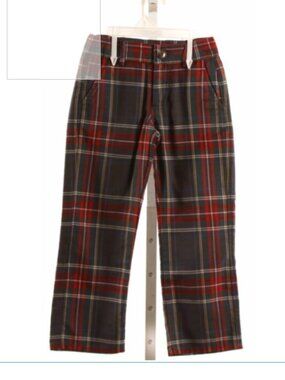 TBBC Beaufort Bonnet Holiday Prep School Plaid Pants Boys red 6T 6